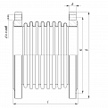 Компенсатор сильфонный КСО 300-16-100 L 540 мм, Hortum